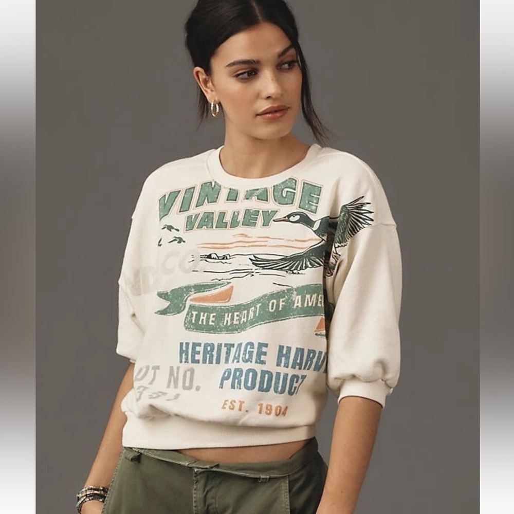 Vintage Valley Graphic Sweatshirt Pilcro size XS